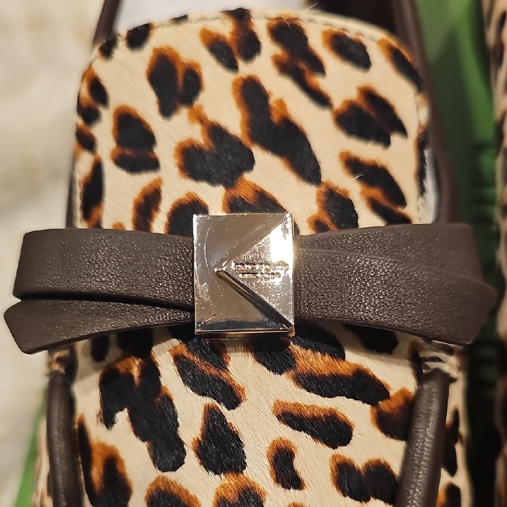Kate Spade Animal Print Loafers with Bow - Picture 4 of 10